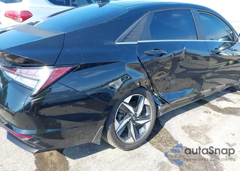 2022 Hyundai Elantra Hybrid Limited z USA, uszkodzony, nr VIN KMHLN4AJ0NU013694